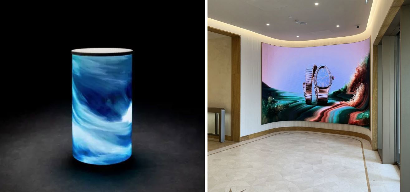 Esempi ledwall flessibili