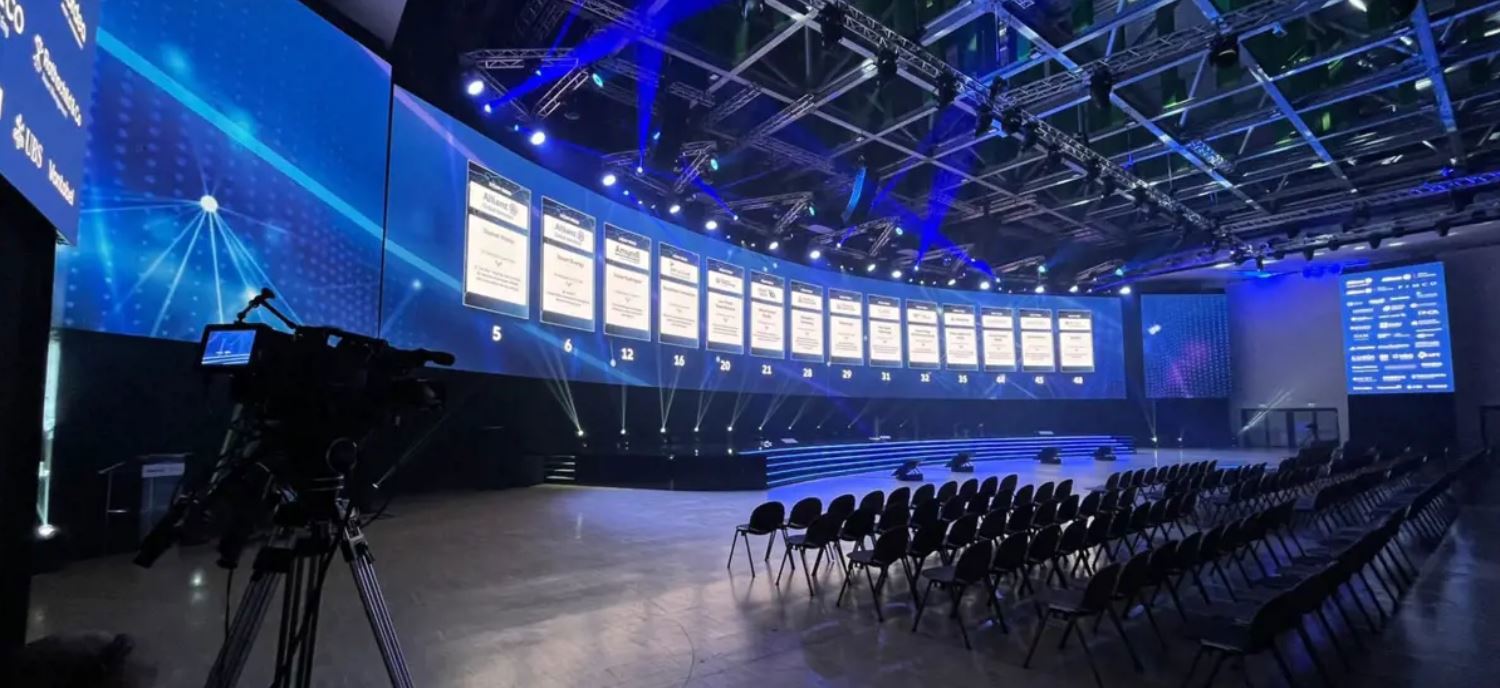 esempio ledwall per interni